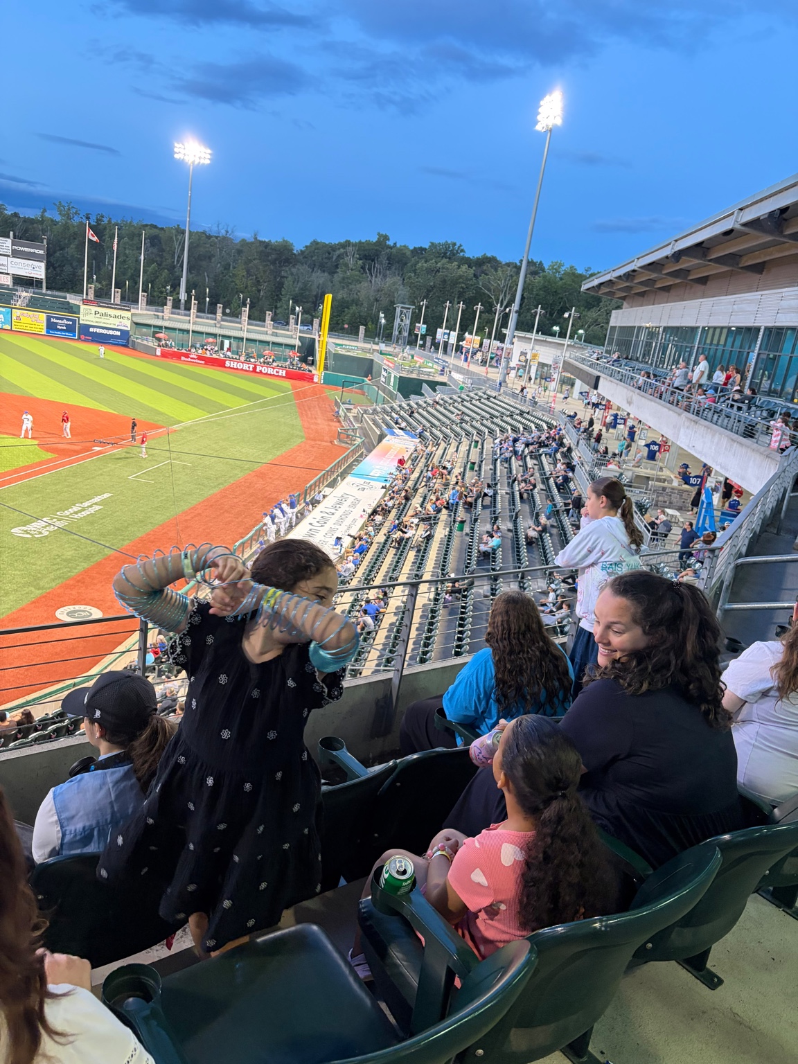 An evening at the baseball game